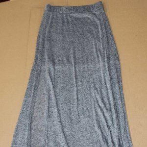 grey maxi skirt